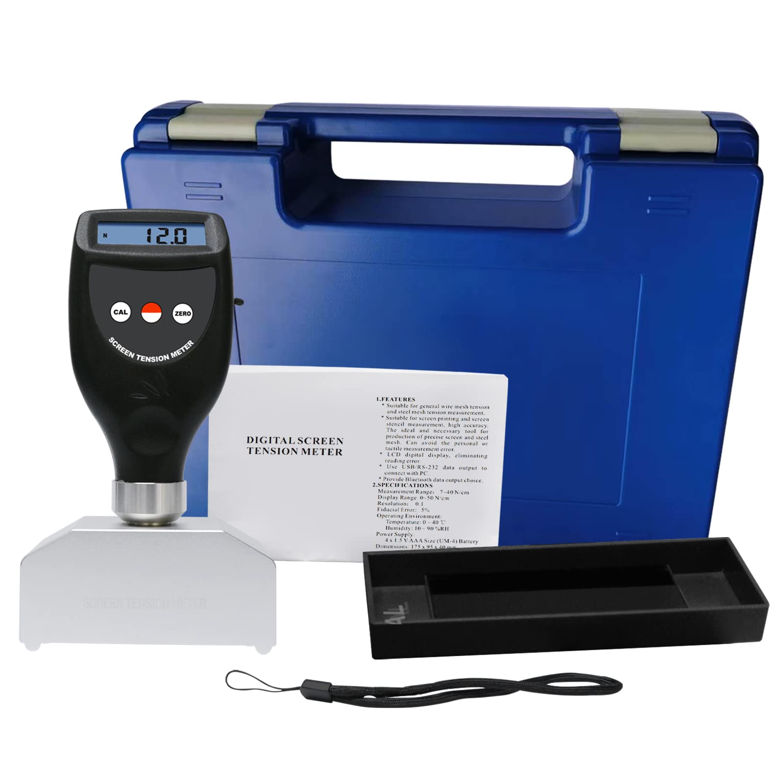 Numérique Écran Tension Mètre Testeur Obliger Newton Mesure Intervalle 7~40 N/cm pour Écran Impression Pochoir Production Qualité Assurance