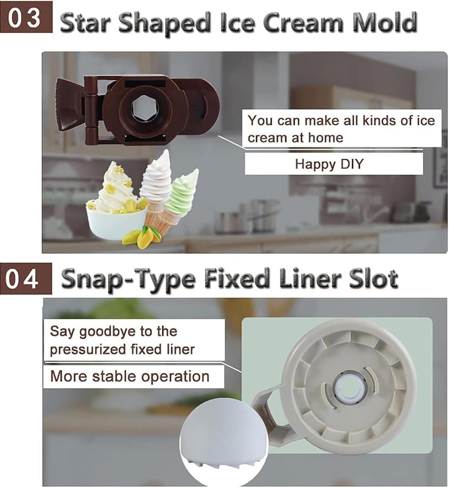 Machine à crème glacée avec compresseur - Grande capacité de 1 L pour crème glacée molle et yaourt maison - Facile à utiliser et à nettoyer