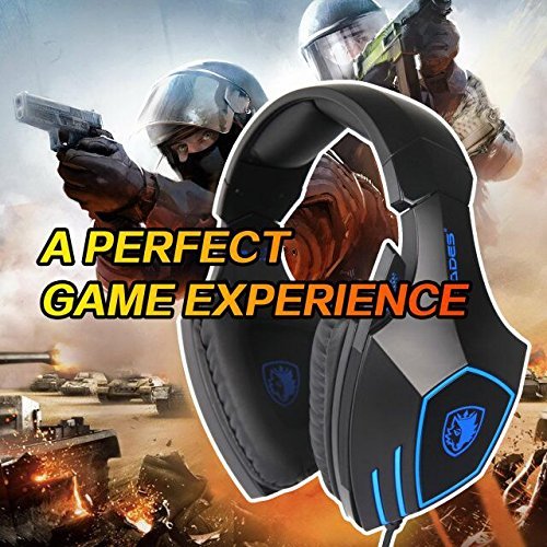 Sades Gaming Headset For New Xbox One, Ps4, Pc, Noise Reduction Game Earphone, Bass Surround Over-Ear Headphones 3.5Mm Jack Headset For Xbox One Mac, Laptop, Computer And Phones #TOP6