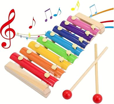 Circle Toys E itici Ah ap Ksilofon   8 Tonlu Renkli M zik Oyunca
