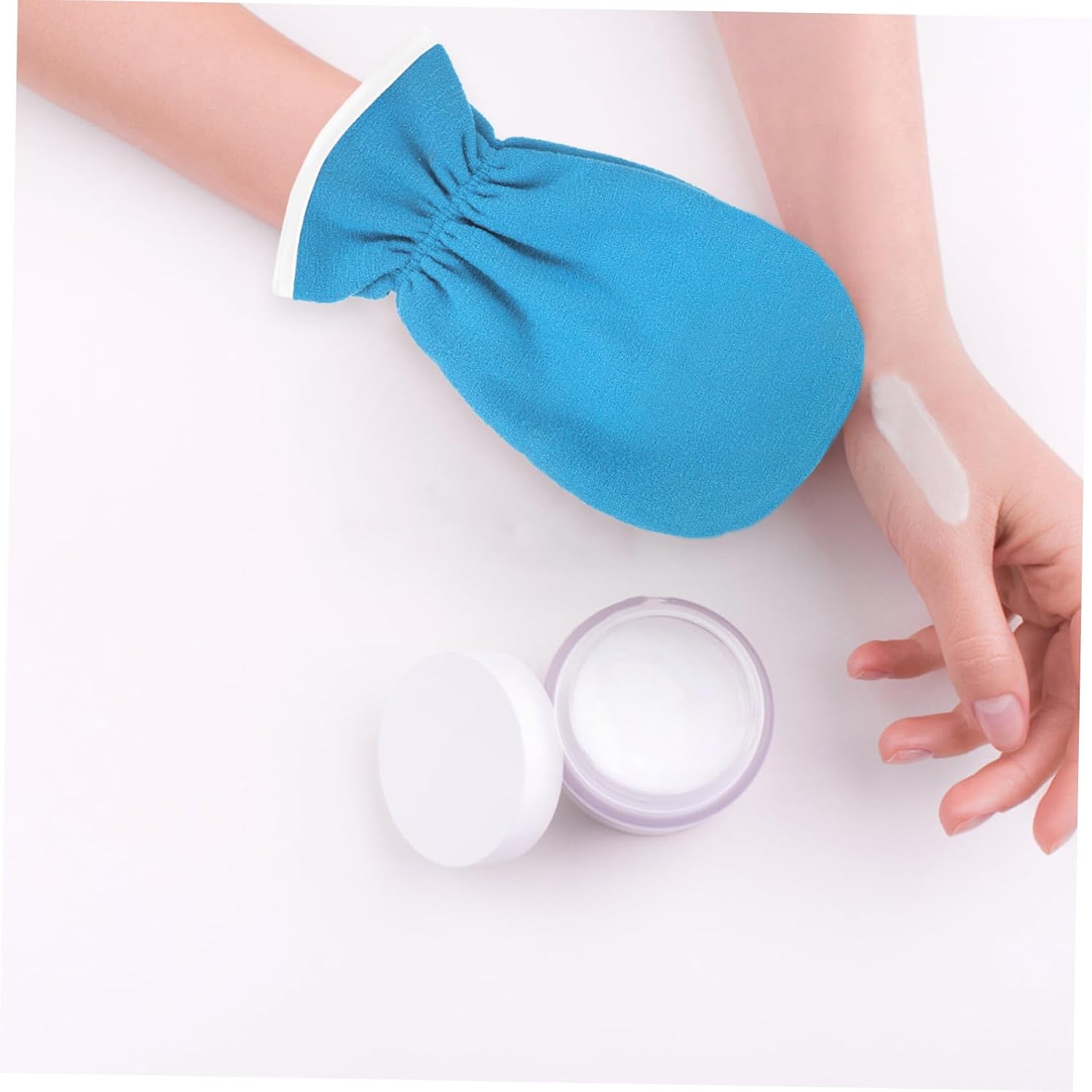 Hand Care Gloves 1 Pair Blue Essential Oil Gel Moisturizing Gloves Heat Preservation Mittens for Dry Cracked