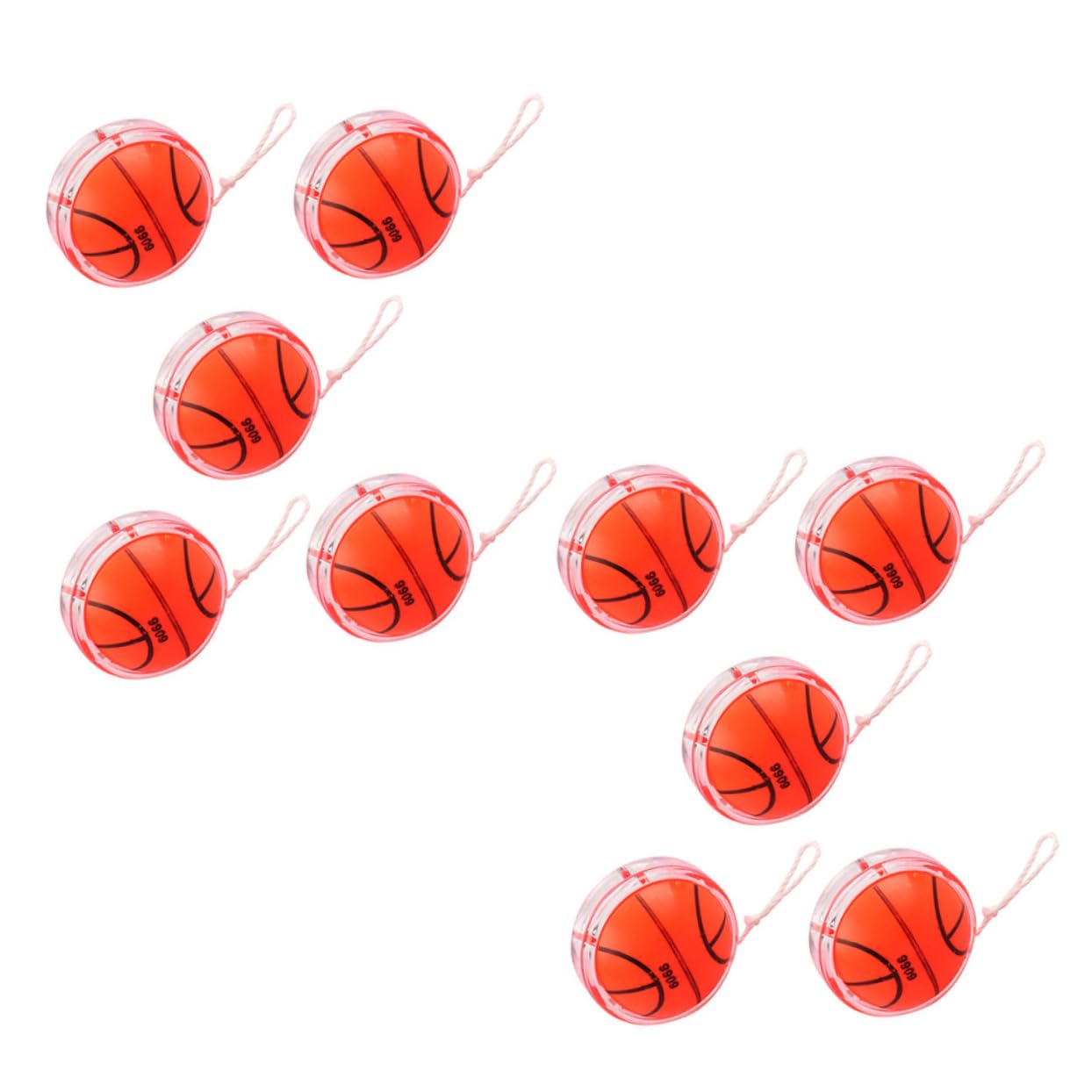 BESTonZON 10Pcs Creative Plastic Yoyo for Color Styles Fun Childhood Parties Playtime Random Color