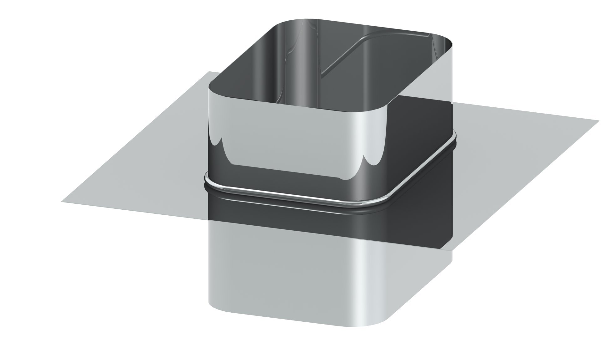 Dehnfugenblech für Schamotte, 150mm x 200mm Dehnfugenblech, Plattenmaß 330 x 330mm, Edelstahl
