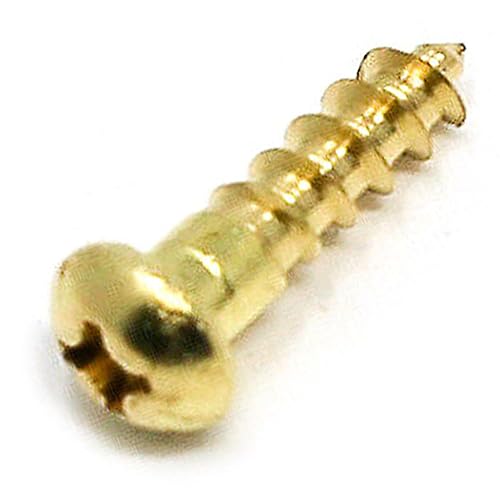 15 tornillos Phillips Drive de latón para madera #8 x 58 pulgadas, cabeza redonda