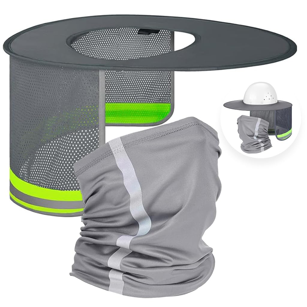 Serplex® Sun Hat Brim for Safety Work Helmet Removable Sun Hat Brim with Neck Gaiter Face Mask Safety Reflective Sun Hat Brim for Construction Safety Helmet with Mesh Neck Flap (B0D7HW3M3F) Amazon Price History, Amazon Price Tracker