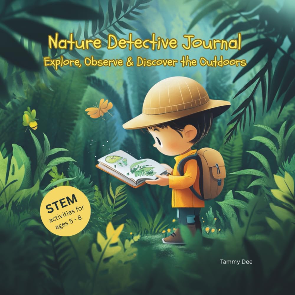 Nature Detective Journal: Explore, Observe and Discover the Outdoors: Explore the Outdoors with Scavenger Hunts, STEM Activities, Weather Logs, Bug ... & Backyard Science Fun for Ages 5–8