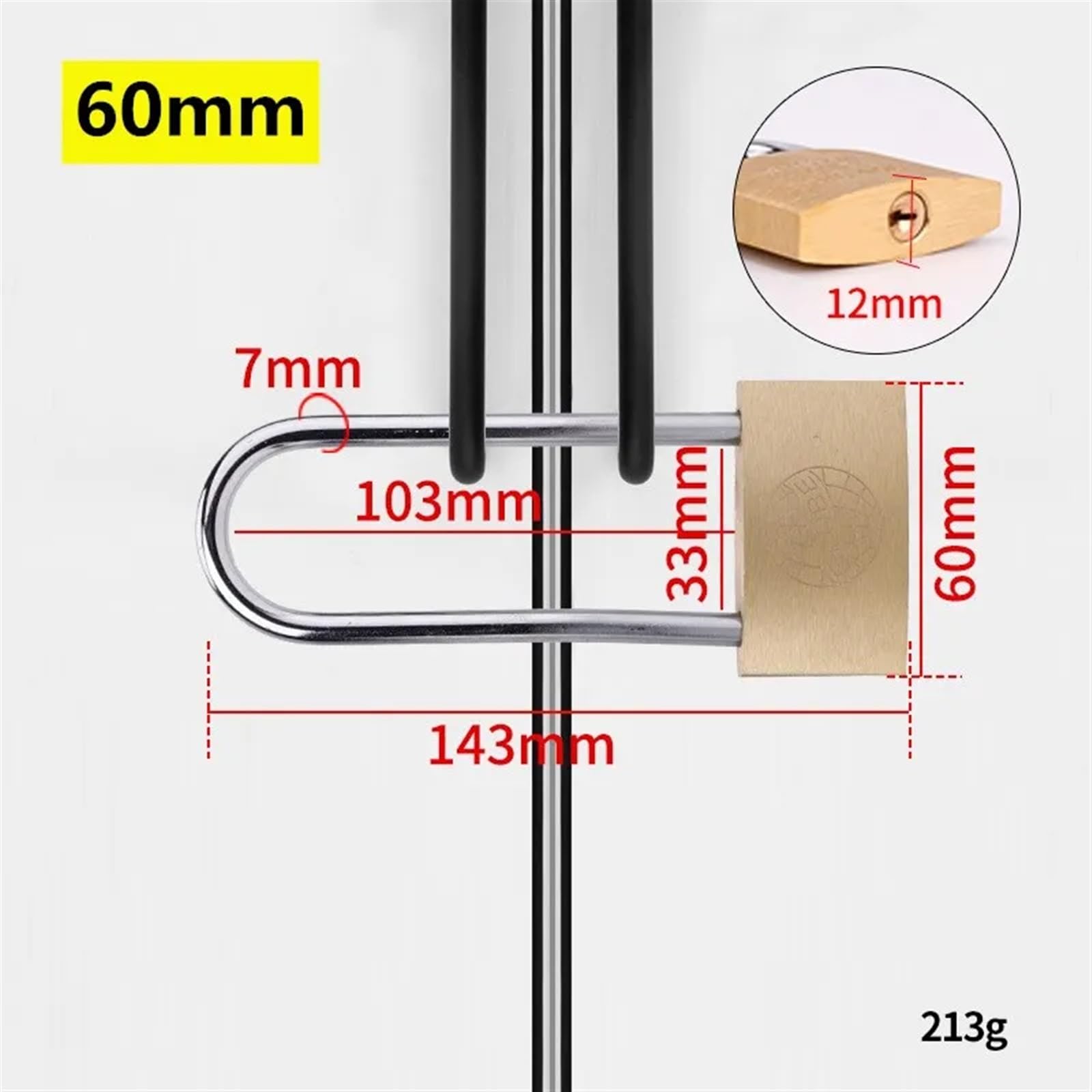 1 szt. ten sam klucz miedziana kłódka głowa wilka mosiężny zamek małe zamki do drzwi 20 mm 25 mm 30 mm 40 mm rdzeń zamka zawiera 3 klucze (TK60 mm)