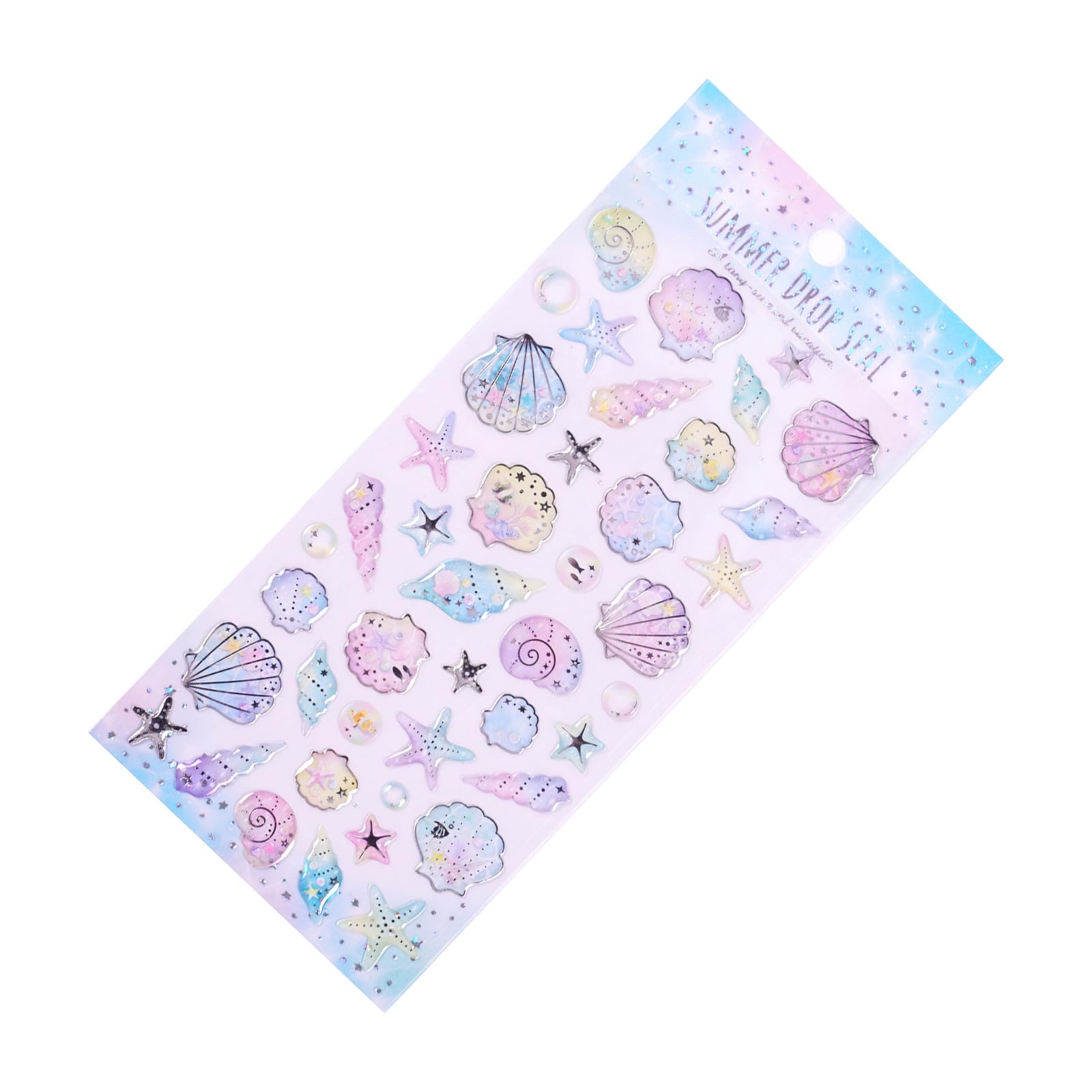 ordinarYone Sea Creature Embossed PVC Sticker Motivational Sticker For Journal Notebook Scrapbooking Phone Laptop Decoration