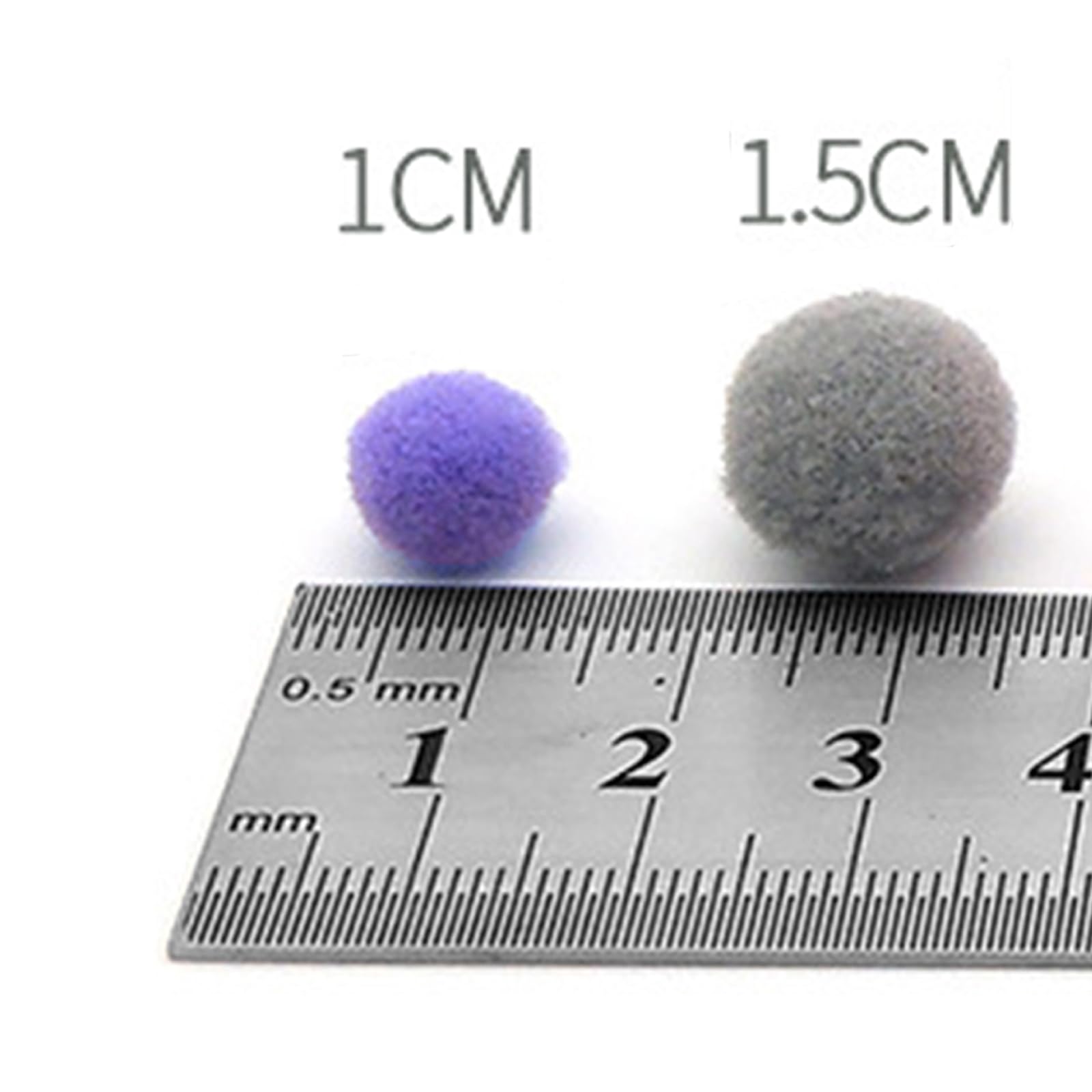 140 Boules De Feutre Multicolores 1.5 Cm – Pompons Laine Colorés Pour DIY, Bricolage, Déco, Artisanat – Rouge, Bleu, Jaune, Vert, Violet… Idéal Enfants Et Créatifs