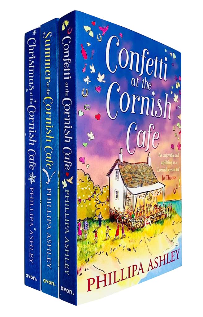 Phillipa Ashley Cornish Cafe Series Collection 3 Books Set (Summer at the Cornish Café, Christmas at the Cornish Café, Confetti at the Cornish Café)