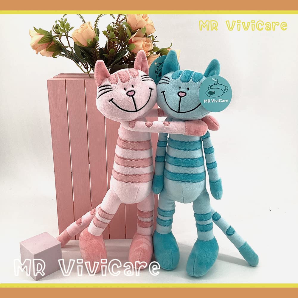 Plüschtier für Katzen, stehend, 33 cm, Rosa, Plüschtier für Mädchen, tolles Geschenk für Kinder, Geburtstag, Babyparty, Weihnachten, maschinenwaschbar