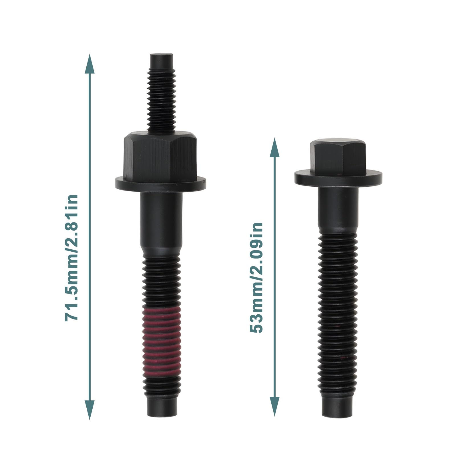 OTOTEC Kit de 13 Boulons pour Tuyau D'échappement de Voiture 03309 06509863AA 6505316AA 6507746AA Compatible avec Chrysler Compatible avec Jeep