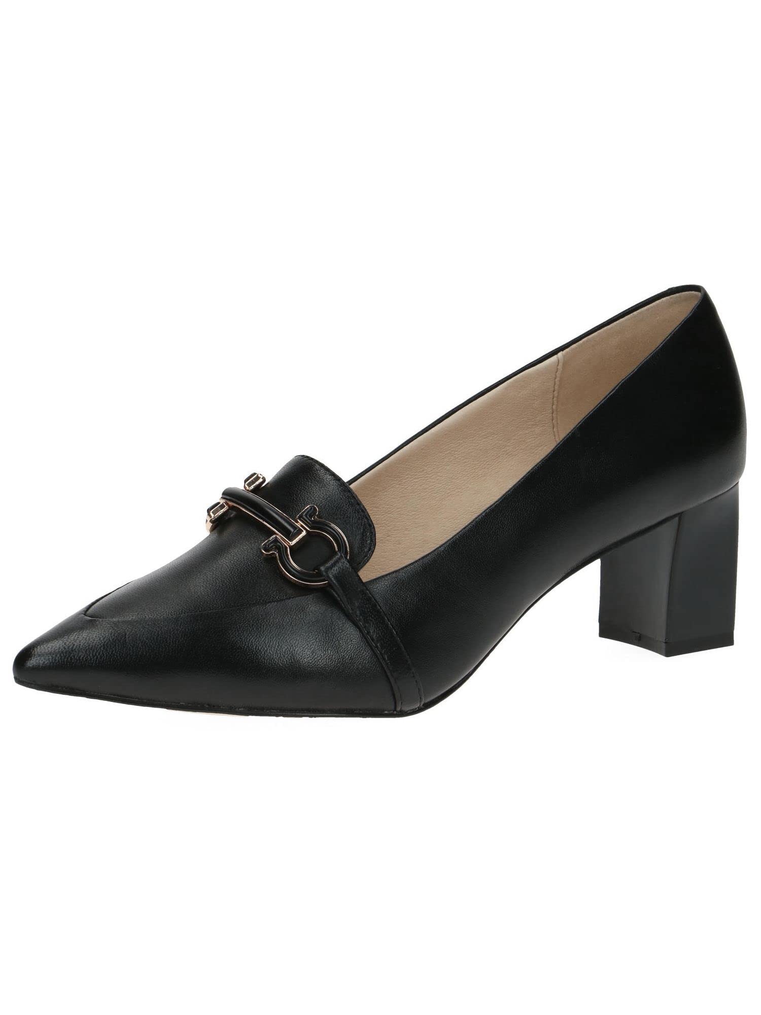 CAPRICE Women's Trotteur 9-9-24400-20 G-Width, Black (Black Nappa), 6 UK