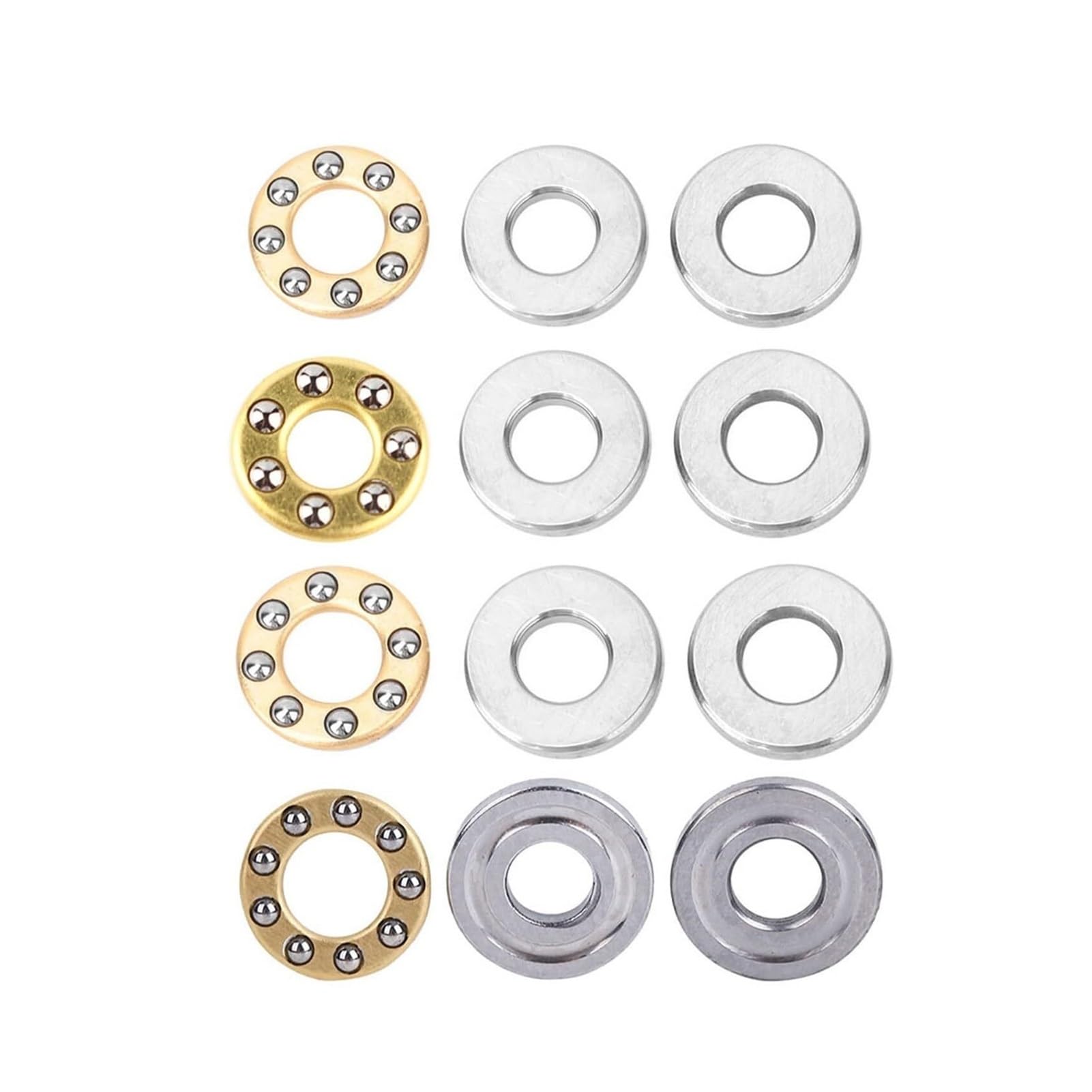Aspectos, 10 Uds F2.5-6M/F3-8M/F4-9M/F4-10M rodamiento de agujas de empuje juego de rodamiento plano Axial de Metal de alta precisión en miniatura(4x9x4mm)