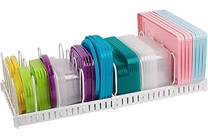 Expandable Plastic Lid Organizer: The Kitchen Tidy Solution
