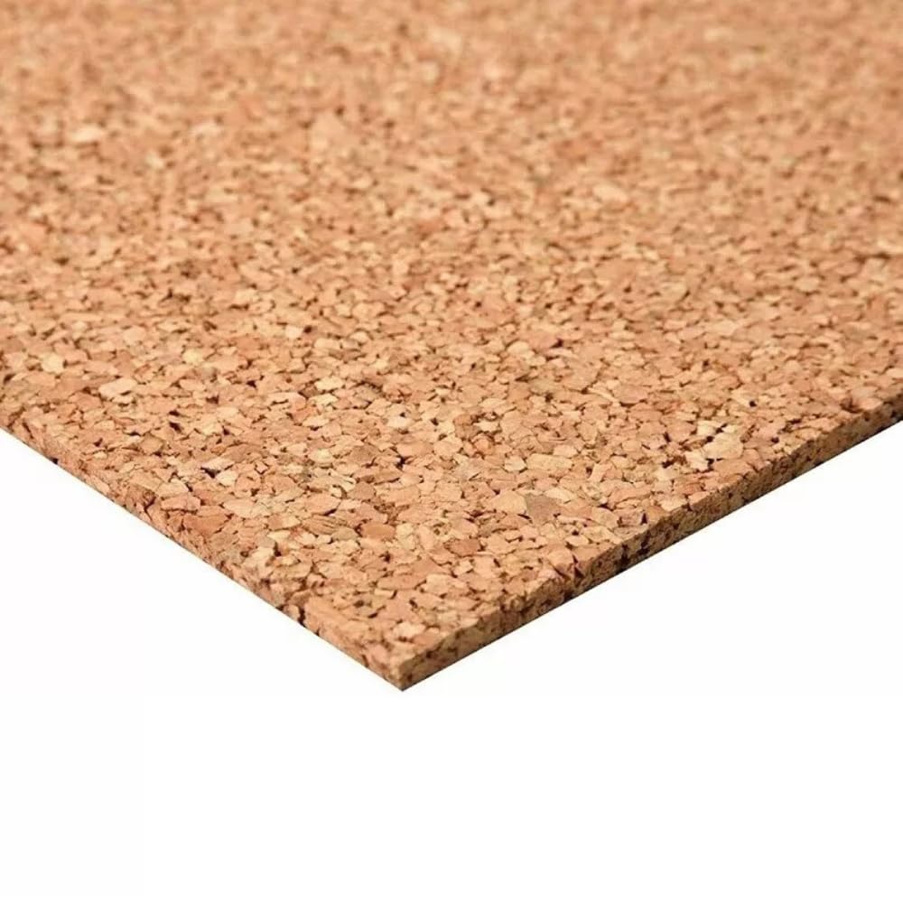FORTUNATO Lastra Sughero 100x50 cm Sp. 3 mm Resistente Anti Umidità Muffa Condensa Antistatico Fonoassorbente Isolamento Protezione (10)
