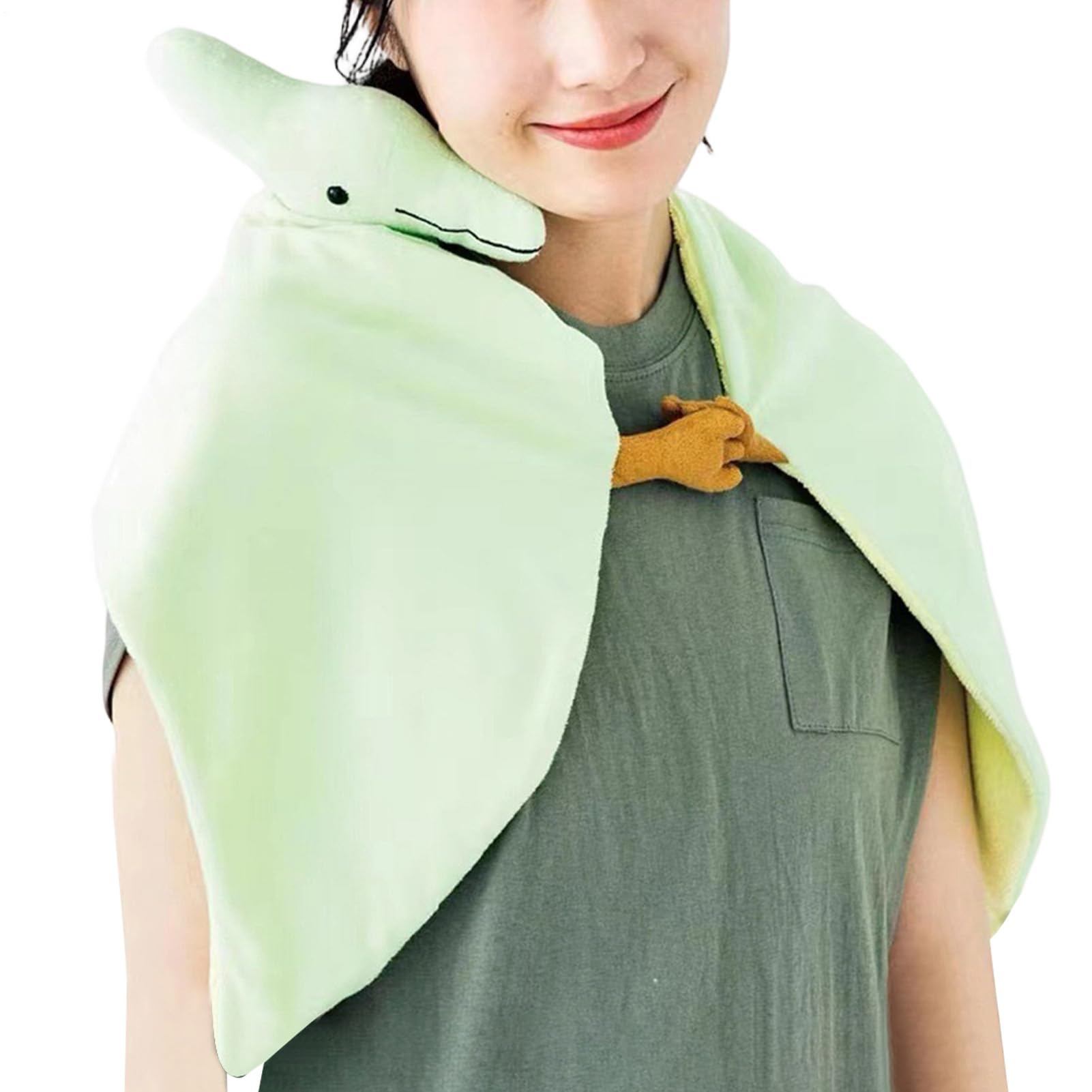 Grande cape chaude motif animal pour vos soirées télé et jeux de rôle