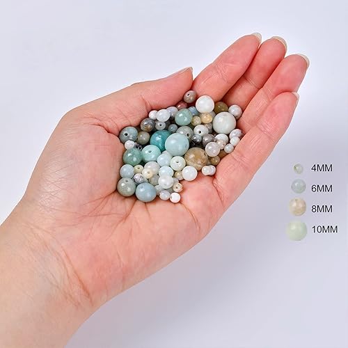 Miniatura 3 de 108 cuentas redondas de lapislázuli naturales de 0.394in, cuentas sueltas para hacer joyas