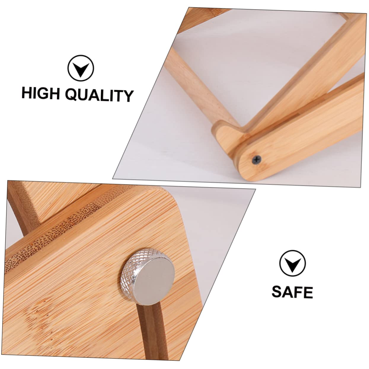 Levemolo Supporto Verticale Laptop in Legno, Scrivania Portatile per Laptop, Altezza Regolabile, Dissipazione del Calore, Angolo Ergonomico per Casa e Ufficio