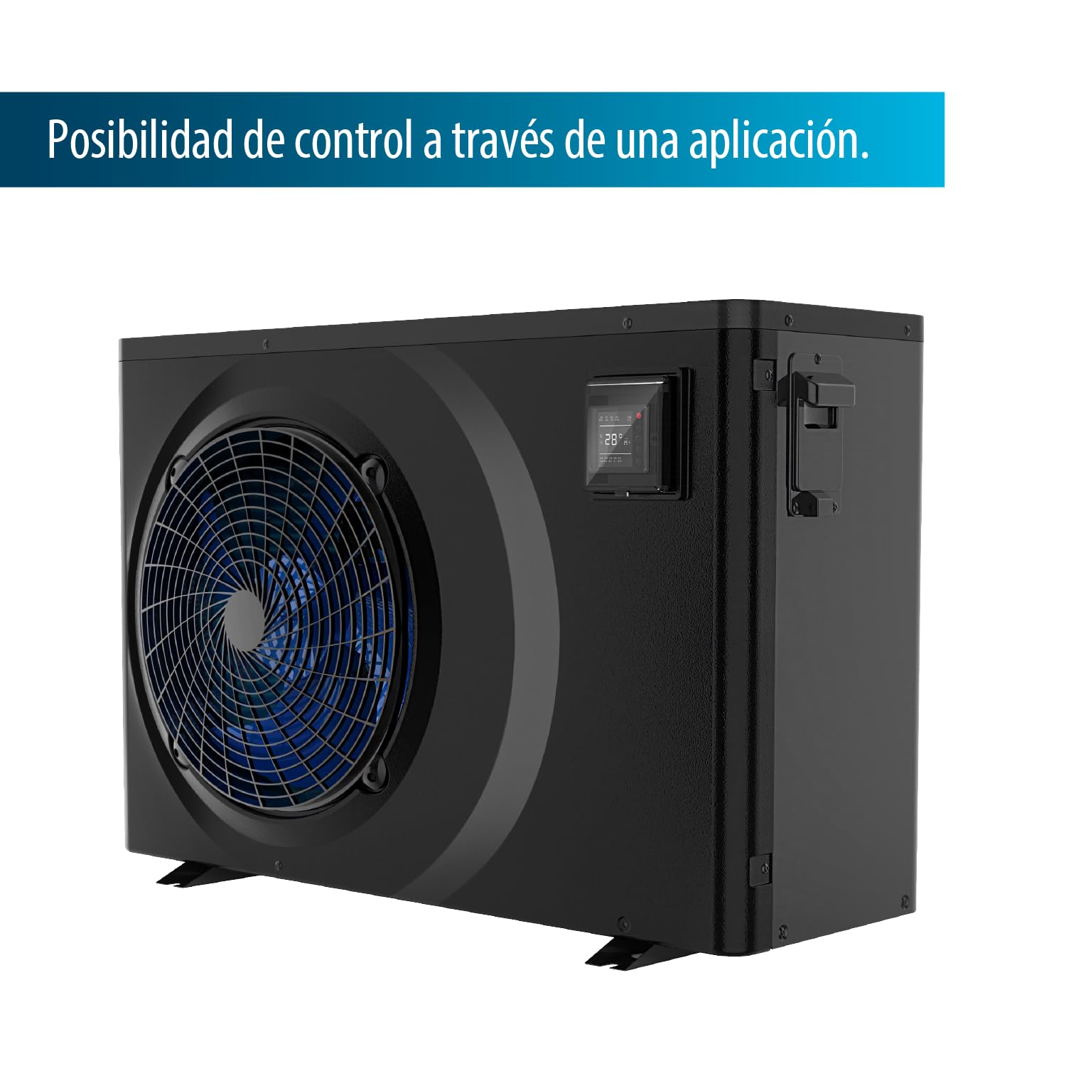 AquaForte Bomba de calor AquaForte Full Inverter 9,5 kW, 7,95 AMP, Consumo kW 0,12~1,75, Puede enfriar y calentar a la vez, Adecuada para piscinas de entre 20 y 40 m3, 39 kg, 896 x 353 x 644 mm