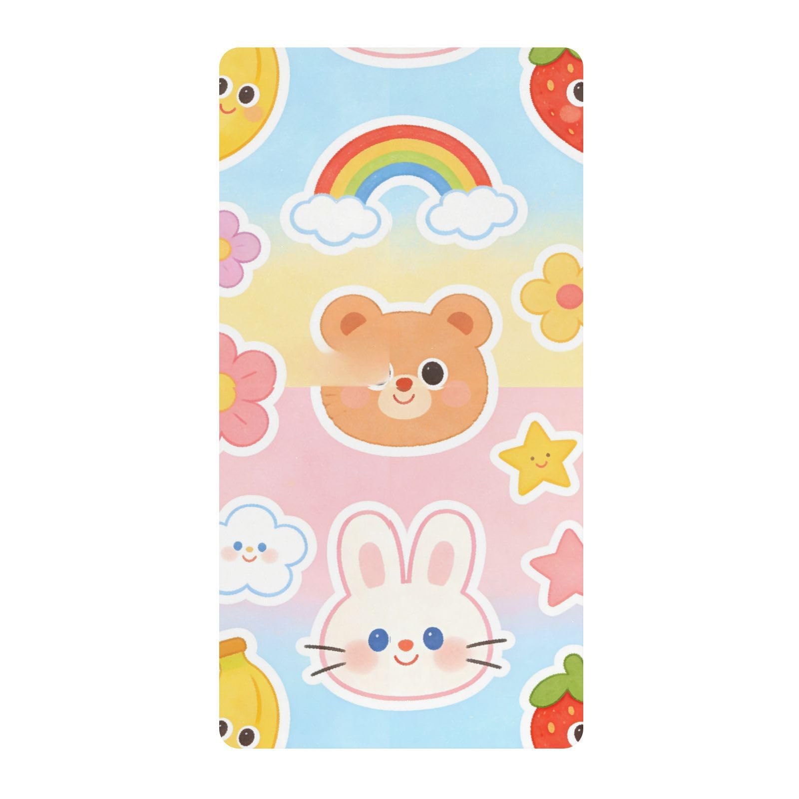 Sábanas de cuna de algodón de dibujos animados para bebés, niños y niñas, sábana de muselina suave para decoración de guardería, 1 paquete para corral de
