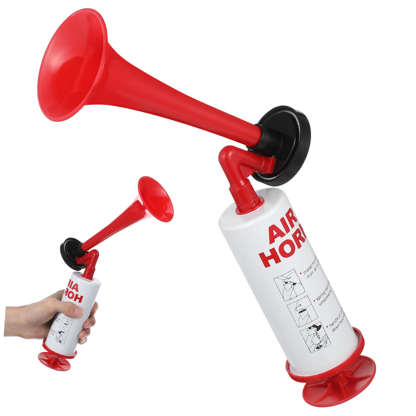 TOYANDONA 3pezzi Festa con Fanfara Manuale Tromba per di Calcio Accessorio per Eventi Sportivi Colori Vivaci Realizzata