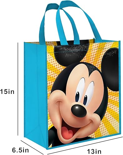 Miniatura 3 de Disney Mickey & Minnie Mouse - Juego de 3 bolsas clásicas de Disney reutilizables, bolsas de viaje, para suministros de recuerdos de fiesta, más