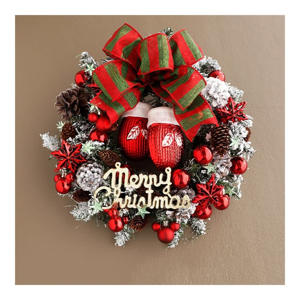 Amazon.co.jp: Wreaths 14インチ フロントドア用クリスマスリース 