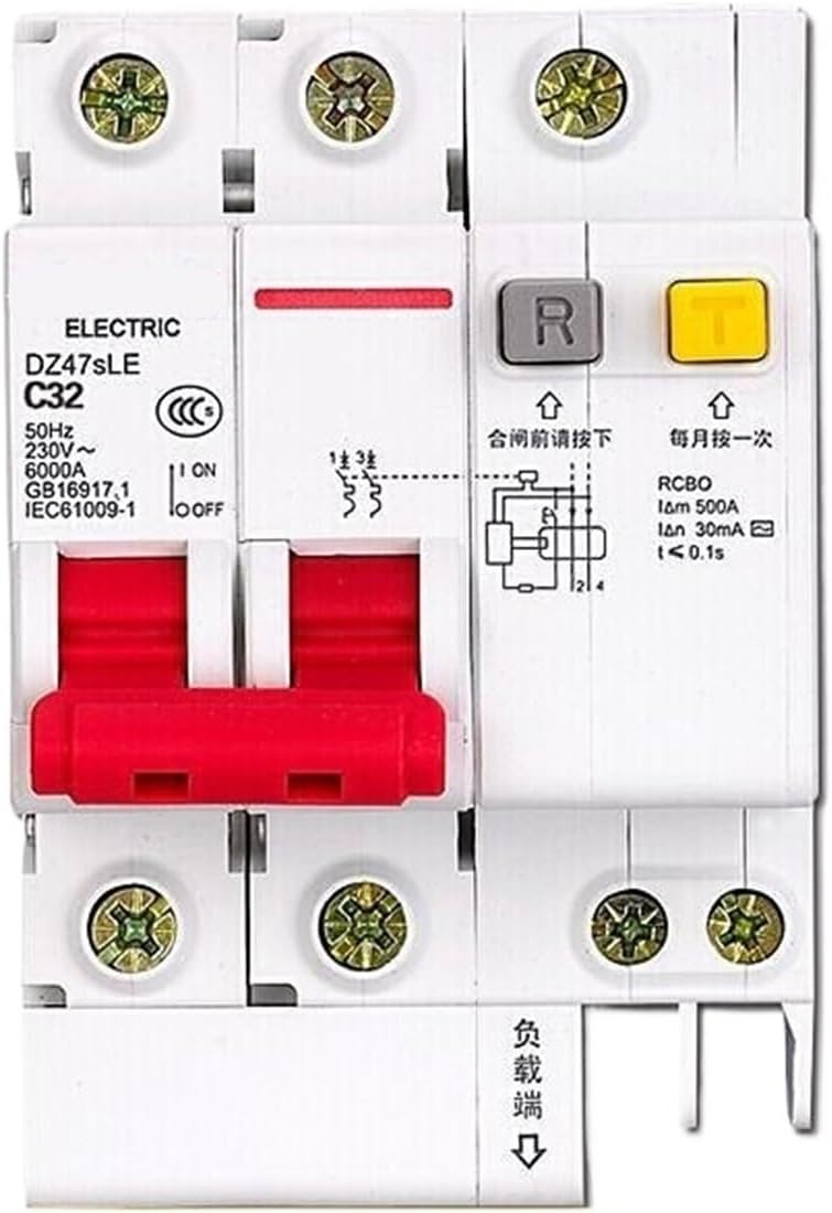 Miniature Leakage Circuit Breaker DZ47sLE 2P C 32A | DZ47SLEN2C32
