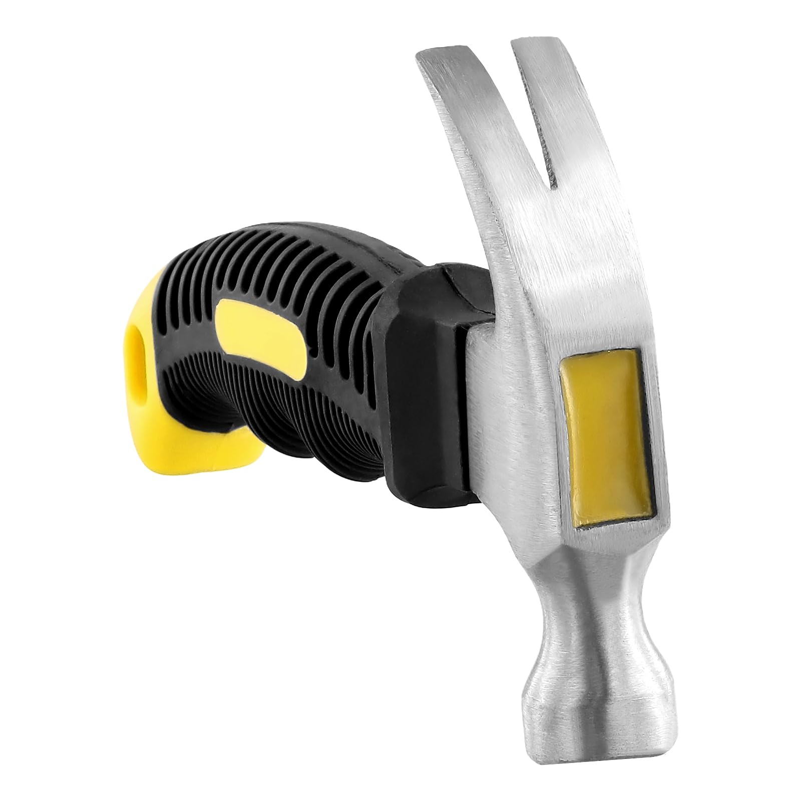 HAKZEON 6 Pack 8oz Small Claw Hammer, Stubby Mini Pin Hammer Nails Tool with Non-Slip Handle for Picture Hanging Home, DIY, Yellow - Image 4