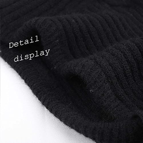 Miniatura 6 de Jerany Pasamontañas de punto para mujer gorro cálido con capucha bufanda de punto cálido para hombres y mujeres bufanda cálida de invierno