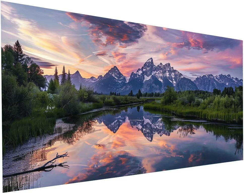 Diamond Painting Adulte XXL Rivière 70x140 cm avec Kit Complet S-335