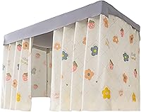 Vista 45 de Carpas Cortinas para Cama Litera Twin Individual de Dormitorio, Cortinas Opacas a Prueba de Polvo para Debajo de la Cama, Cortinas de Privacidad 2