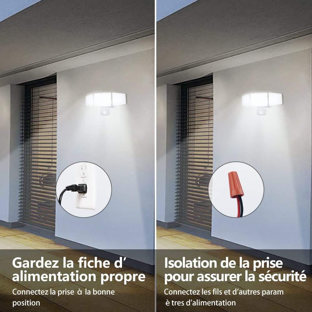 Depuley 20W projecteur led exterieur detecteur de ouveent, Projecteur Spot LED Extérieur et