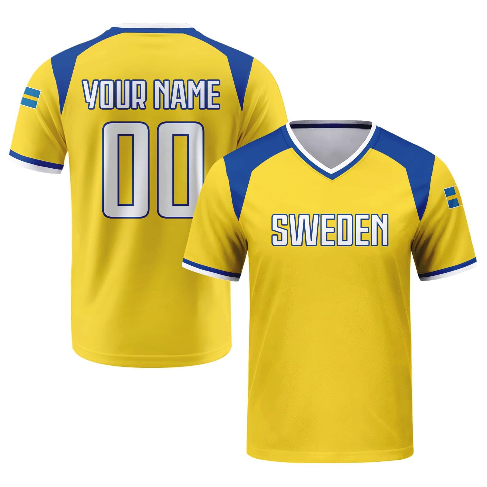 Custom 2026 National Soccer Jersey for Men Personalised Football Team Uniforms Jerseys Shirts Women Unisex A18 Sweden Jerseys — image 1
