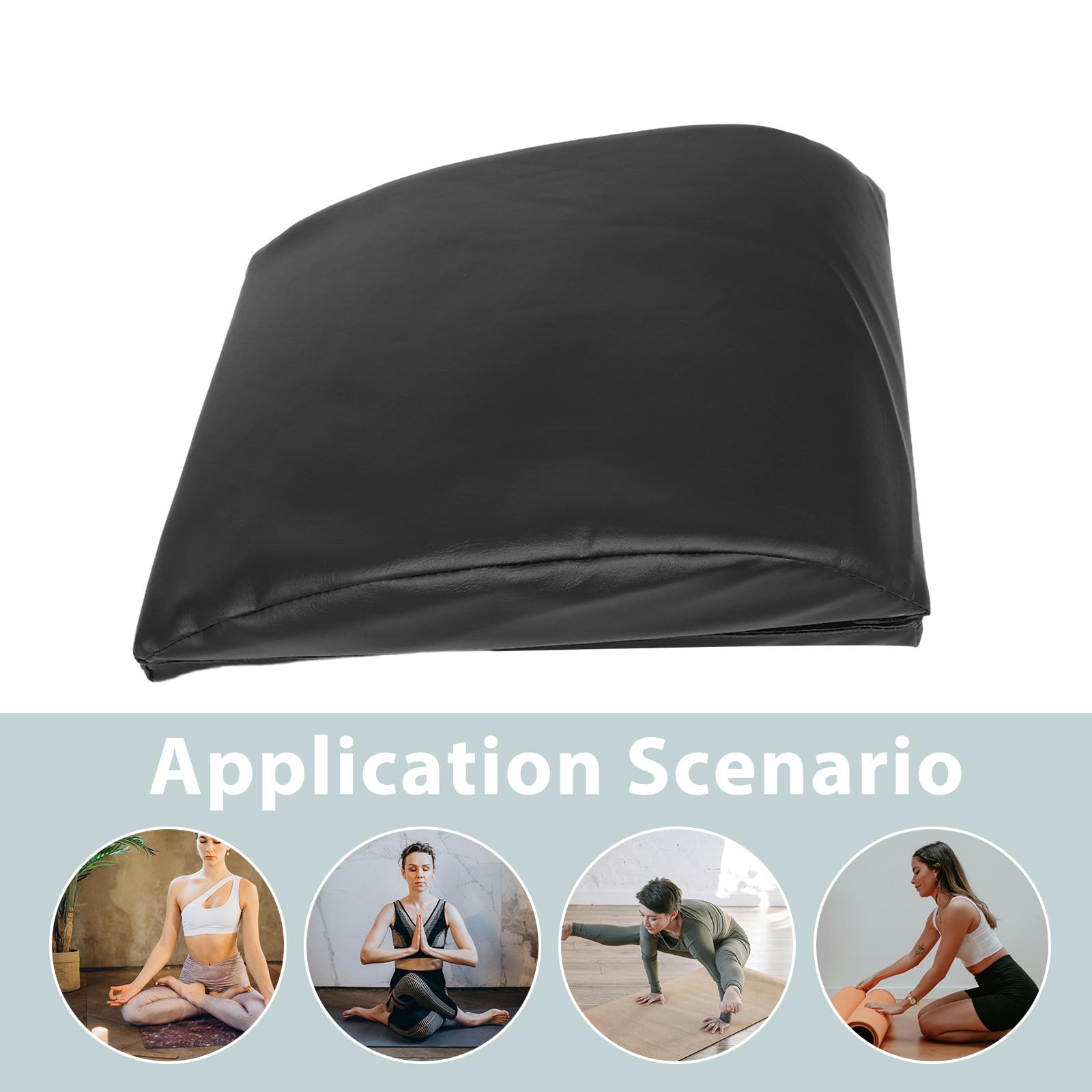 Faltbare Bauchmuskeltrainingsmatte Schwarz für Sit Ups, Kompakt