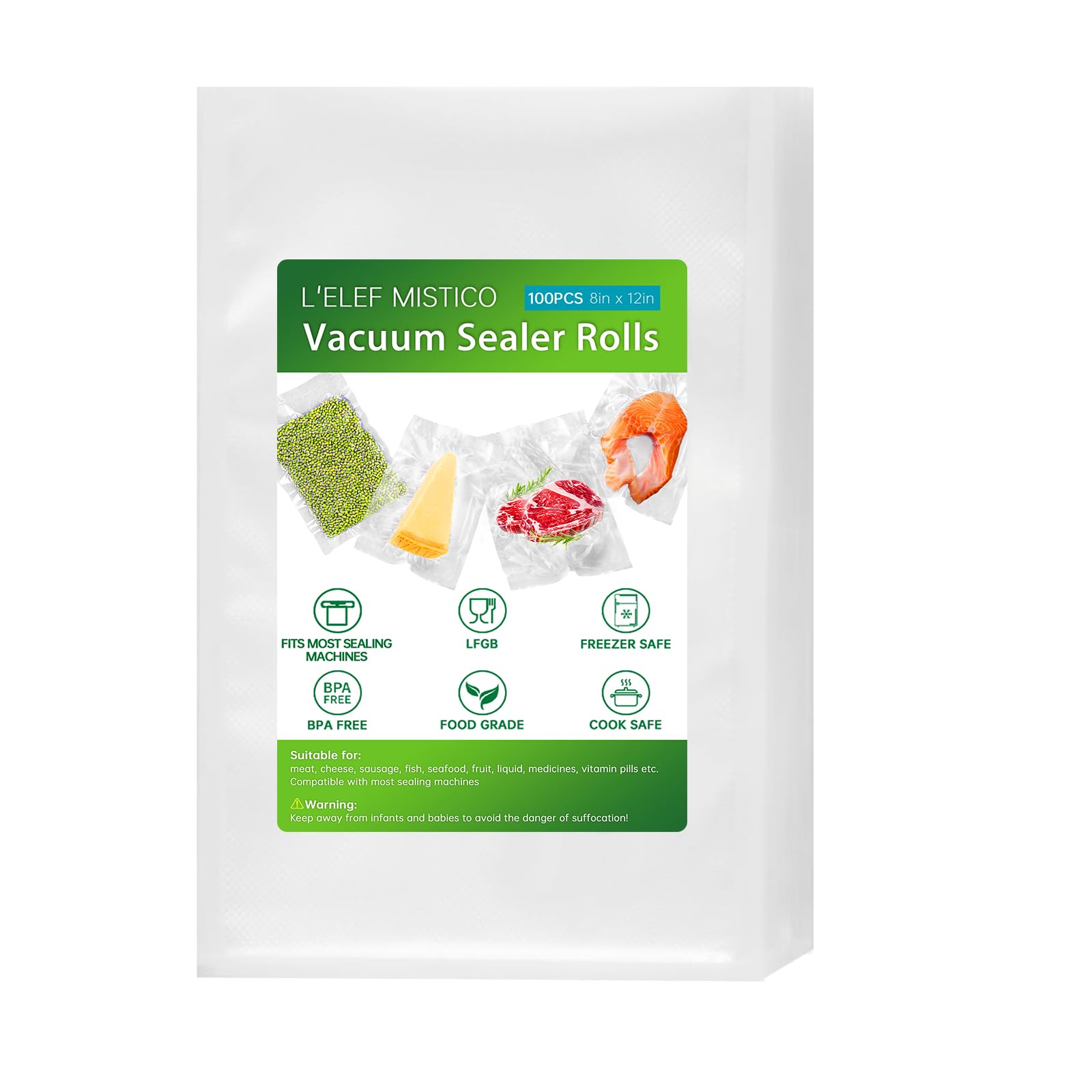 L'ELEF MISTICO Precut Vacuum Sealer Bags