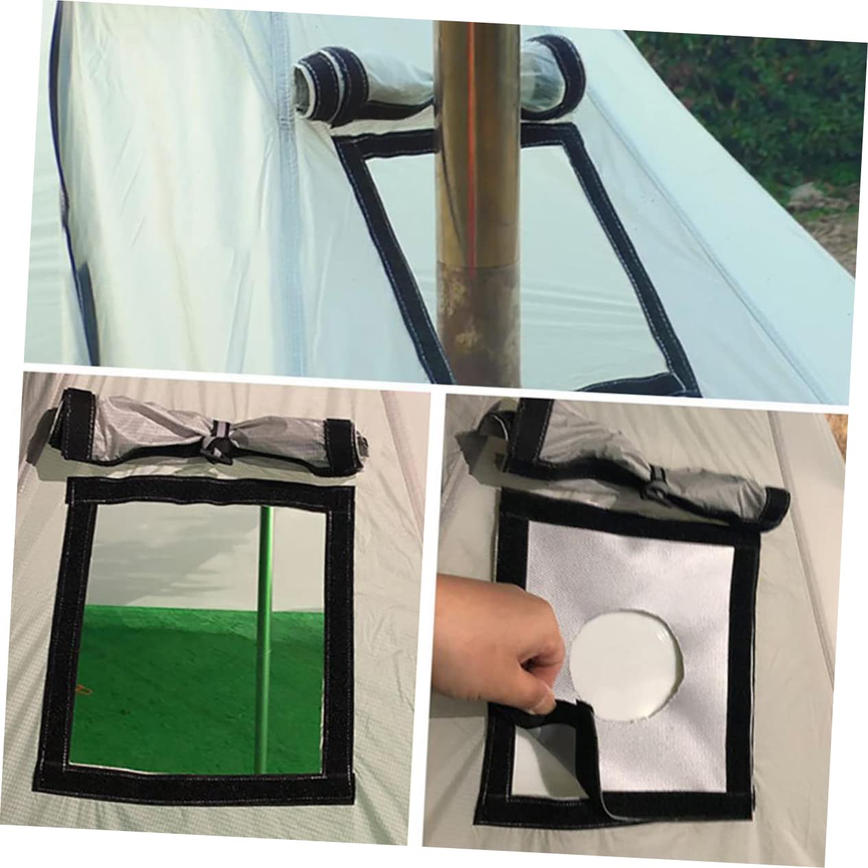 Toddmomy 5 Piezas Protector de Chimenea Accesorio para Acampar Accesorios al Aire Libre Estufa de Camping Tiendas de campaña protección Anti-Quemaduras para Estufa de Tienda