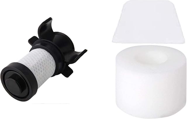 AMSAMOTION 1Hepa and 1 Foam Filters for Shark IONFlex DuoClean Vacuum IF100 IF150 IF160 IF170 IF180 IF251 IF200 IF201 IF202 IF203Q IF205 IF251 IF252 IR100 IR101 IR70 Replace XPREMF100 XPSTMF100