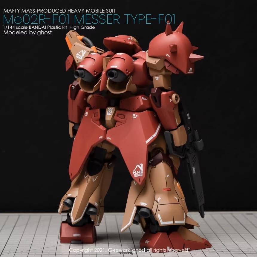 HG メッサー　F01型　F02型　セット　デカール付 Amazon | 蛍光!! HG RG EG 1/144 ロボット MS 炎社ディテール