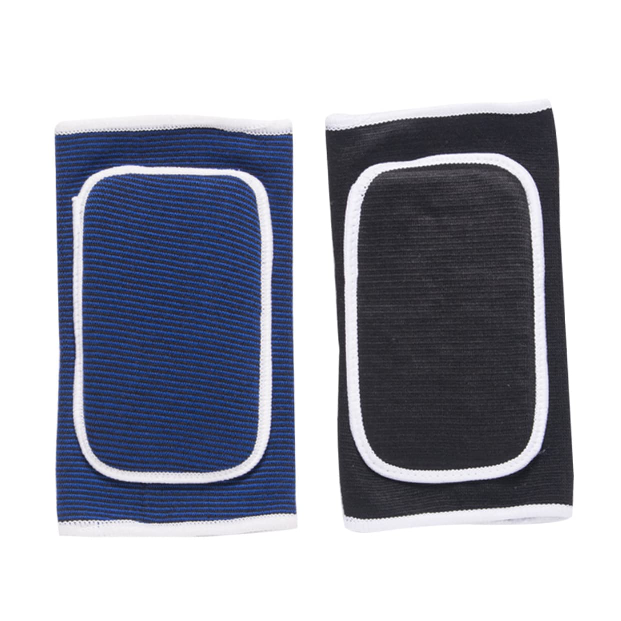 GRIRIW 1Pair Mens Sports Compression Elbow Pads Thick Knitted Sponge Sleeves for Basketball Football Volleyball Weightlifting Yoga and Black