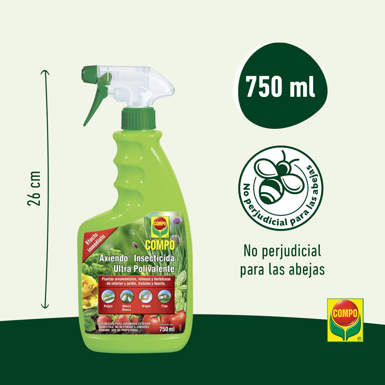 COMPO Pflanzenschutz Axiendo Insektizid Ultra Mehrzweck, 750 ml :  Amazon.de: Garten