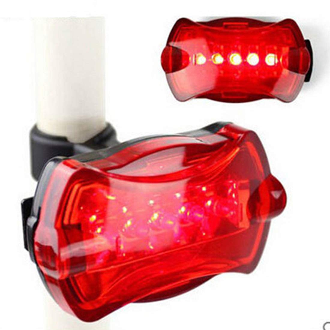 Schrodinger15 10002 5 LED Bicycle Cycle Front Head Light Headlight Powerbeam+ Oval Tail Light (B06XXRNQP5) Amazon Price History, Amazon Price Tracker