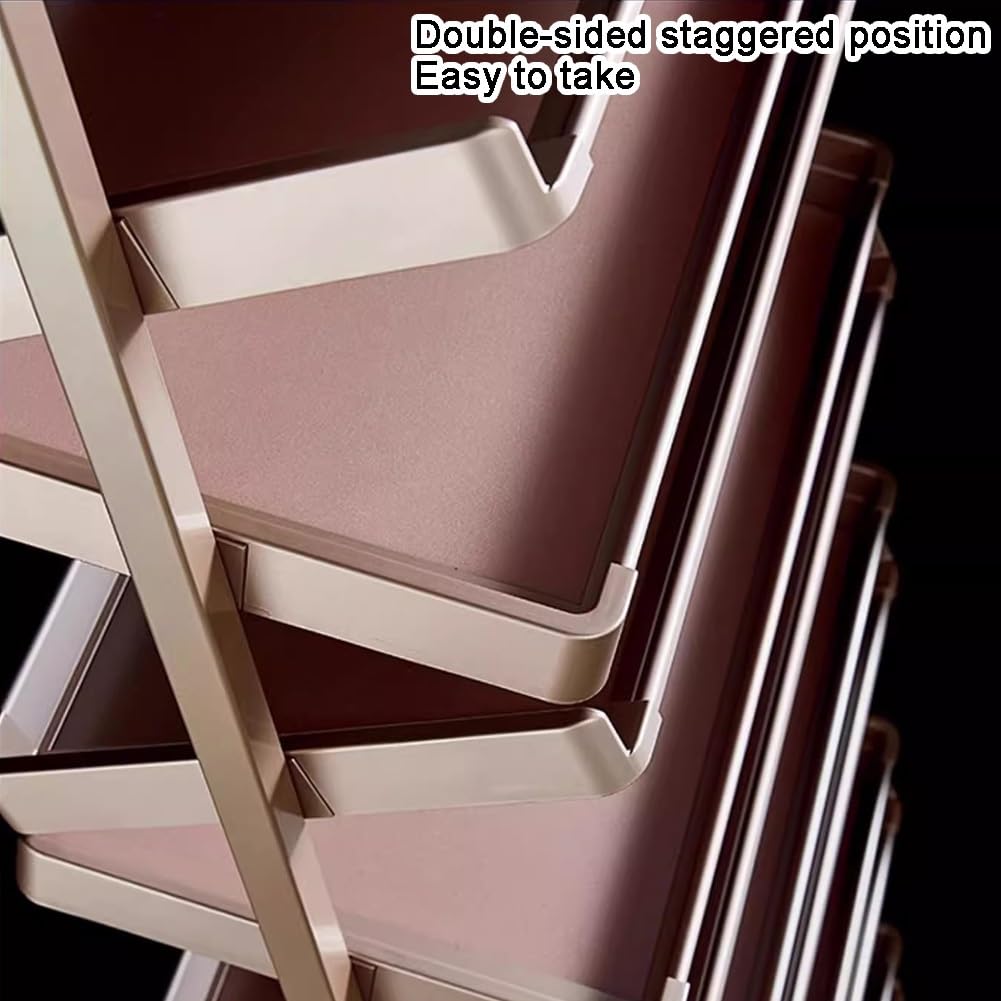 Organizador de Zapatos giratorio de 8 niveles: estante de almacenamiento de Metal de Doble Cara, solución duradera Que ahorra espacio para El hogar, la entrada y El armario. ¡Maximice la efi