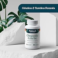 Vista 7 de Pattern Wellness Ajo orgánico inodoro - 1000 mg - Apoya la salud circulatoria e inmune - Sin OMG, sin gluten, vegano - 30 cápsulas