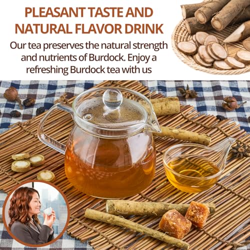 Image of VIDA FARM 125 Burdock Root Tea Bags | Natural Burdock Root, 100% Dried Herbal Tea, Caffeine Free, Sugar Free