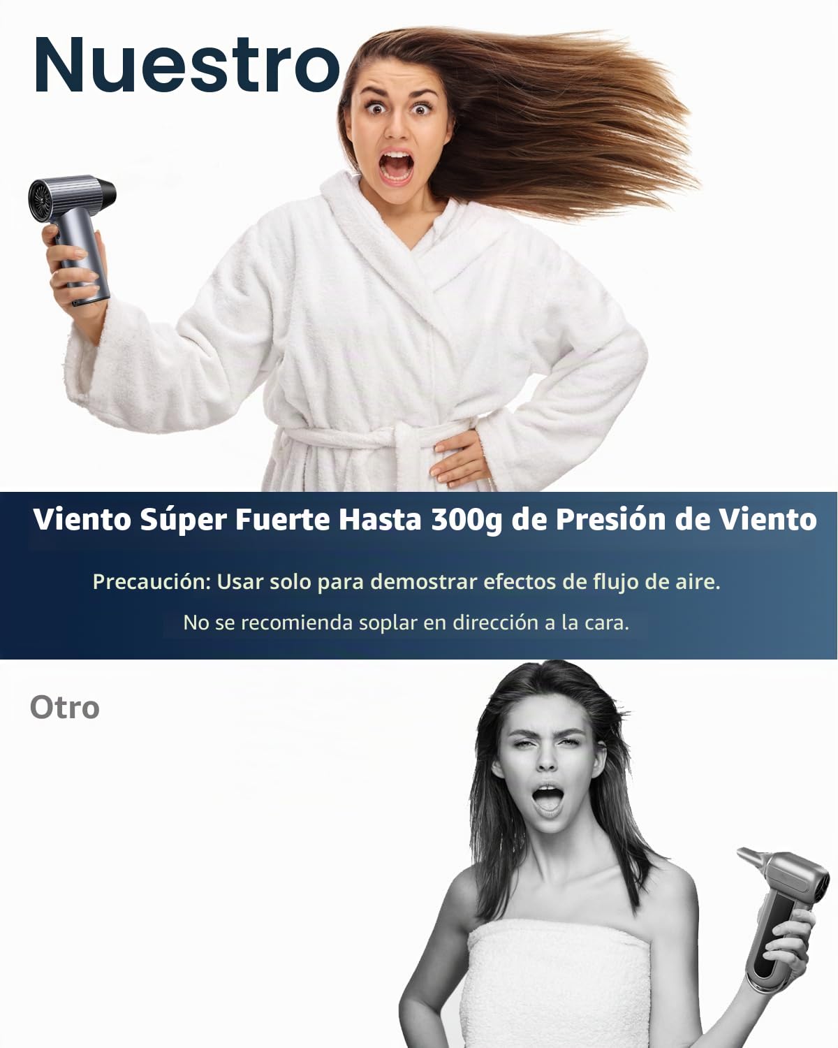 COSANO Mini soplador de metal completo Jet Dry – Plumero de aire eléctrico de 300.000 RPM – Soplador recargable – Plumero de alta potencia con 3 velocidades y 4 boquillas
