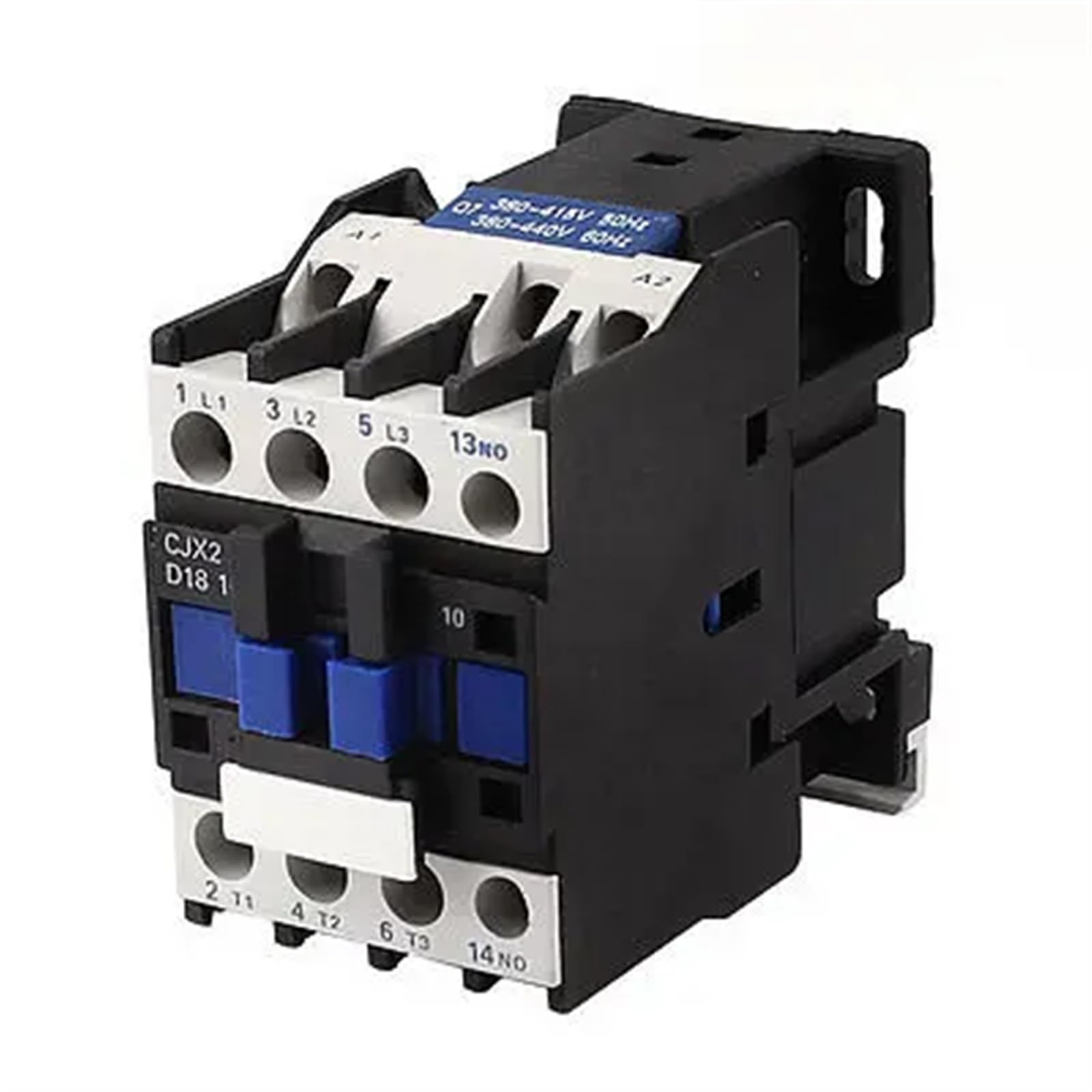 QEFHSVVZE CJX2-1810 380V Coil 3 Poles 3P 35mm DIN Rail Mounting NO DIN Rail AC Contactor