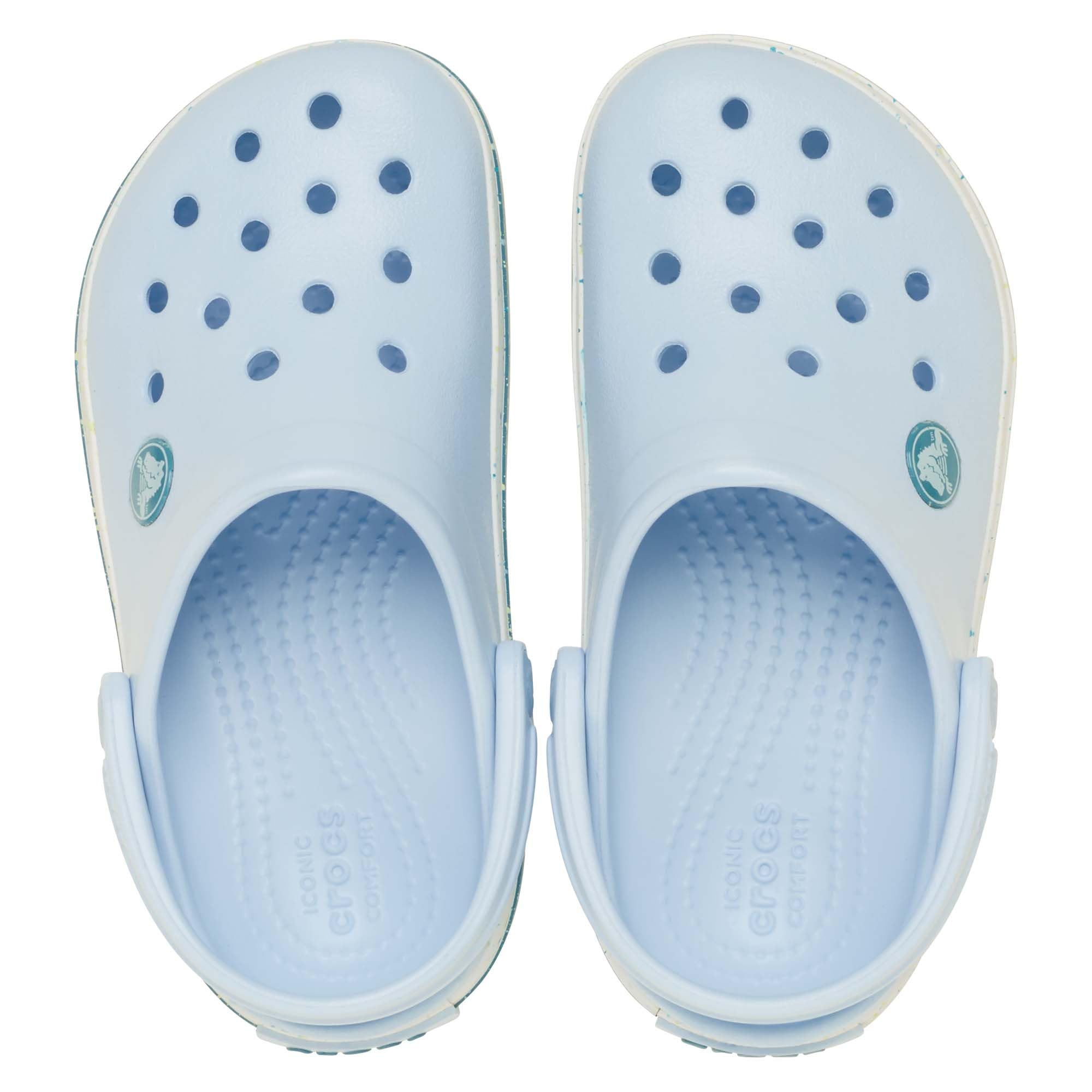 Crocs Crocband Speckled Band Clog T, Zuecos Unisex niños, Azul Escarcha, 24/25 EU