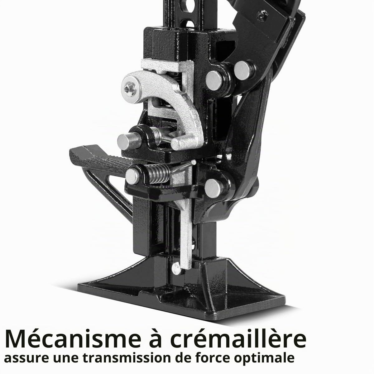 STAHLWERK Cric à barre dentée de 121,9 cm avec capacité de charge de 3 tonnes et hauteur de levage de 13 à 104,5 cm - Cric de levage robuste - Treuil à barre dentée - Cric tout-terrain